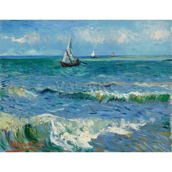 Морски пейзаж близо до Сен-Мари де ла Мер (1888) РЕПРОДУКЦИИ НА КАРТИНИ